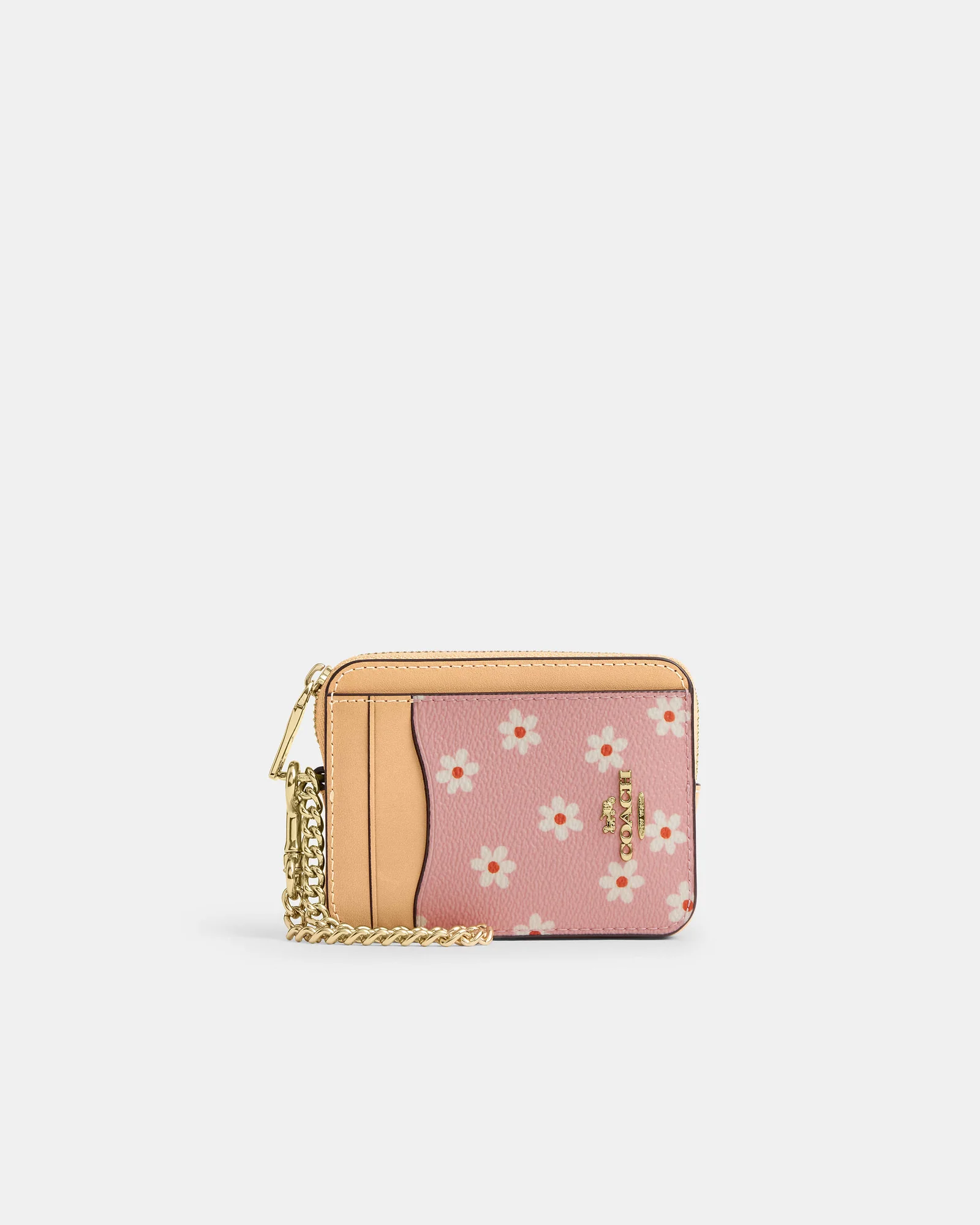 Картхолдер Coach на молнии с цепочкой — 1