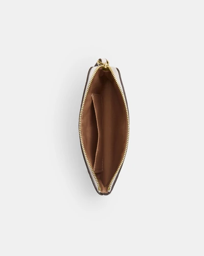 Ристлет Coach Corner Zip из фирменного канваса с полоской