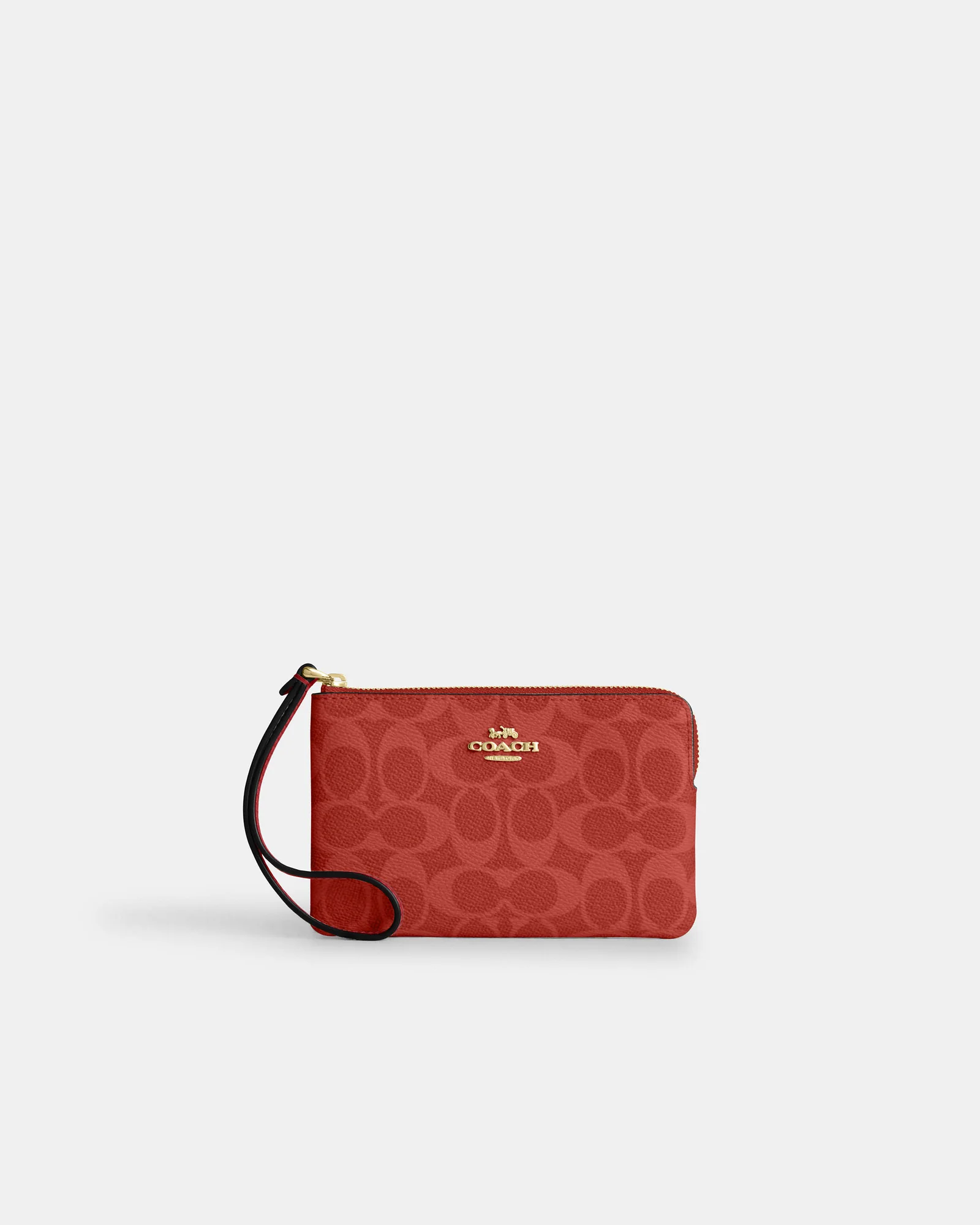 Ристлет Coach Corner Zip из фирменного канваса с полоской — 11