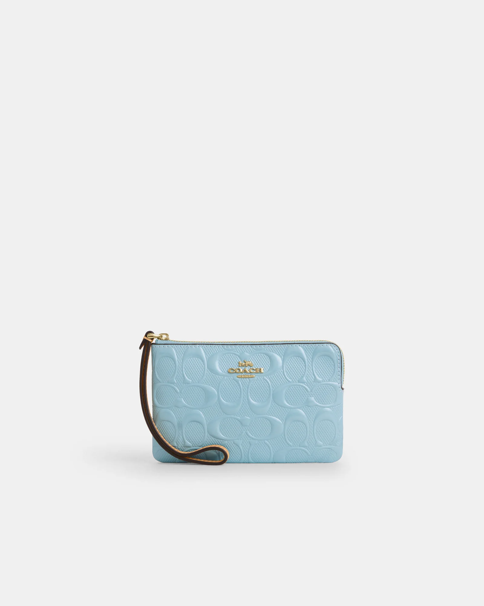 Кожаный кошелек-браслет Coach Corner Zip — 1