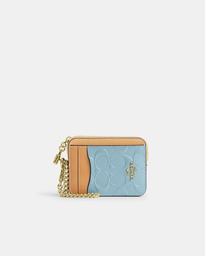 Картхолдер Coach на молнии с бантами