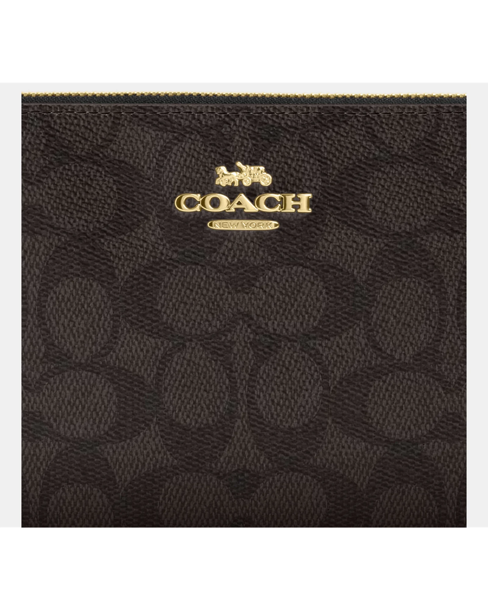 Большой кошелёк на запястье Coach с угловой молнией — 9