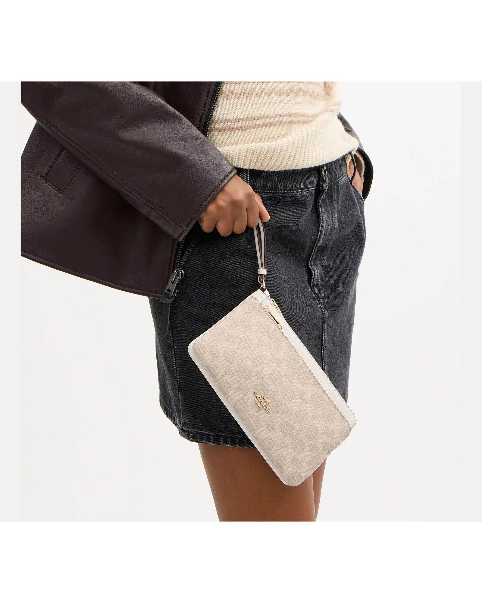 Кошелек на запястье Coach на двух молниях — 8