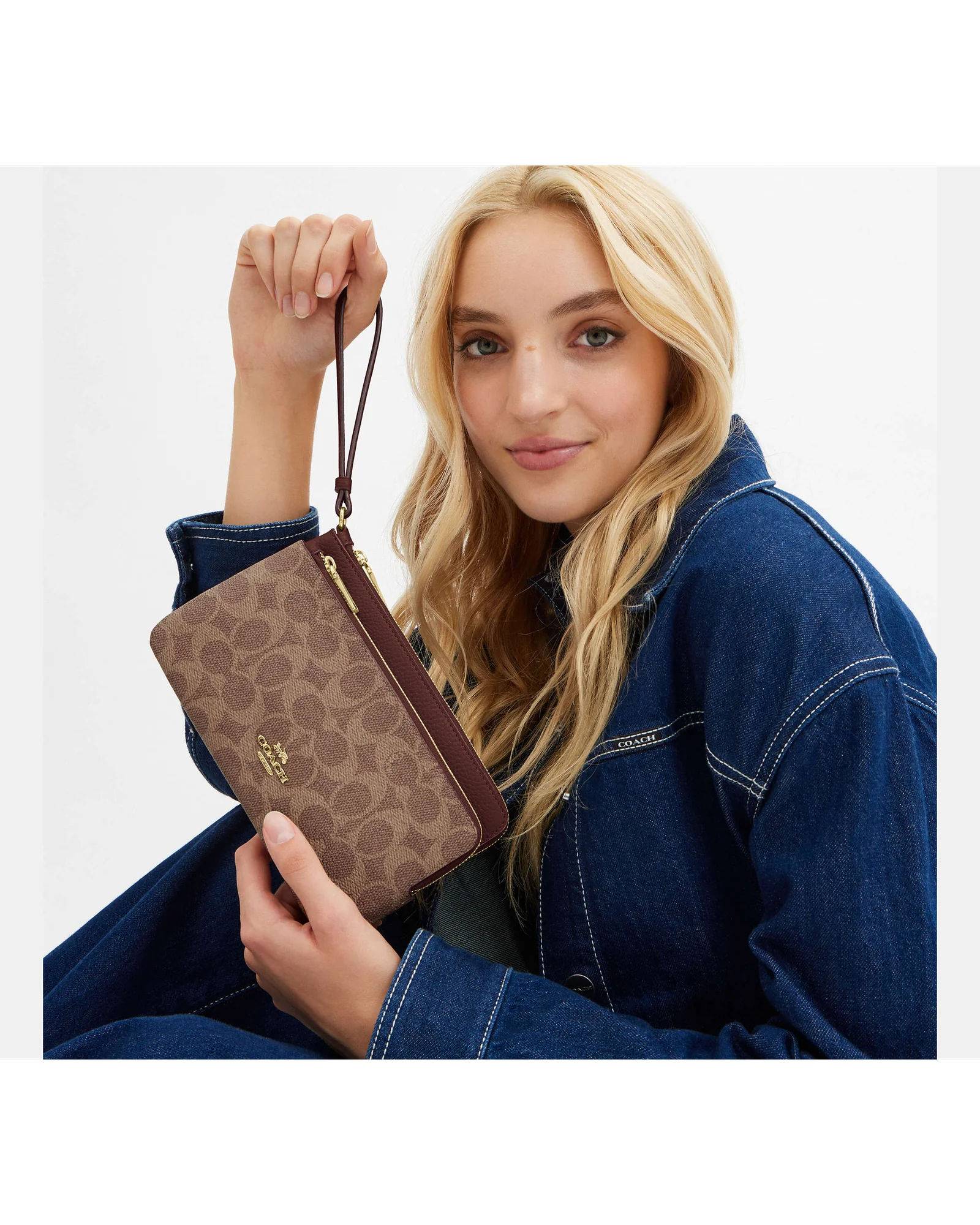 Кошелек на запястье Coach на двух молниях — 4