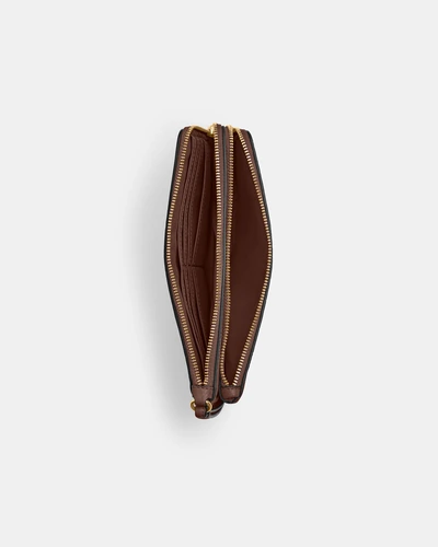 Кошелек на запястье Coach на двух молниях