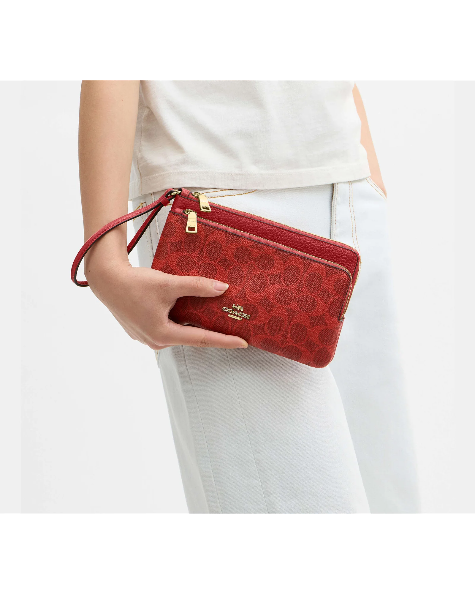 Кошелек на запястье Coach на двух молниях — 13