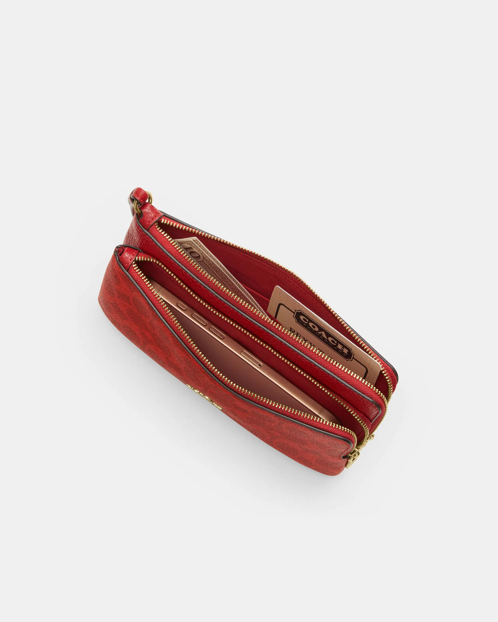 Кошелек на запястье Coach на двух молниях — 15