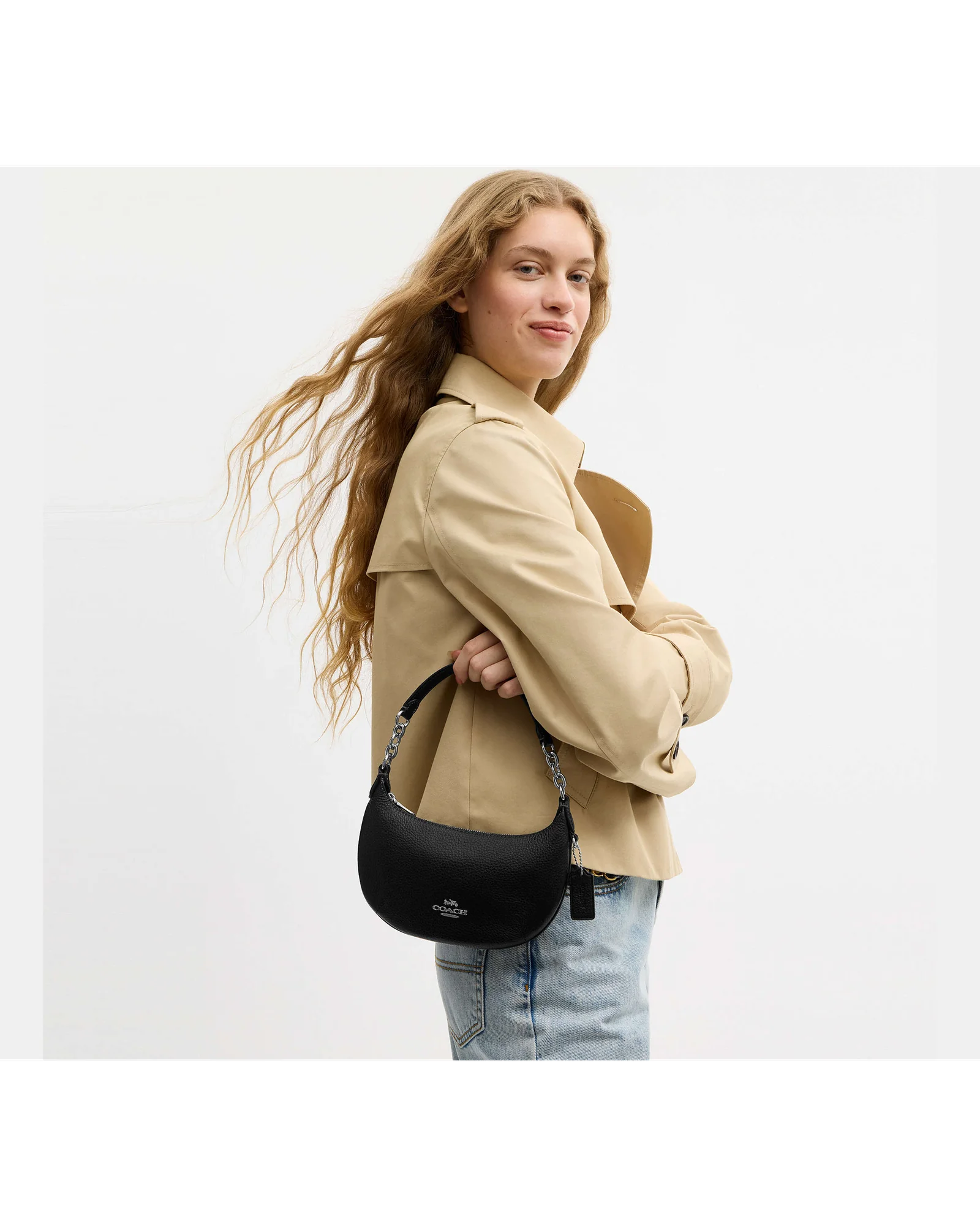 Мини-сумка Coach Payton из зернистой кожи — 14