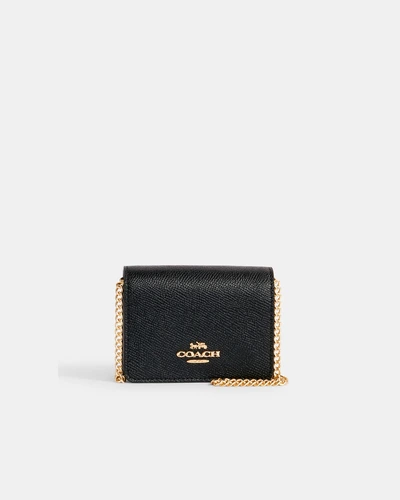 Мини-кошелёк на цепочке Coach