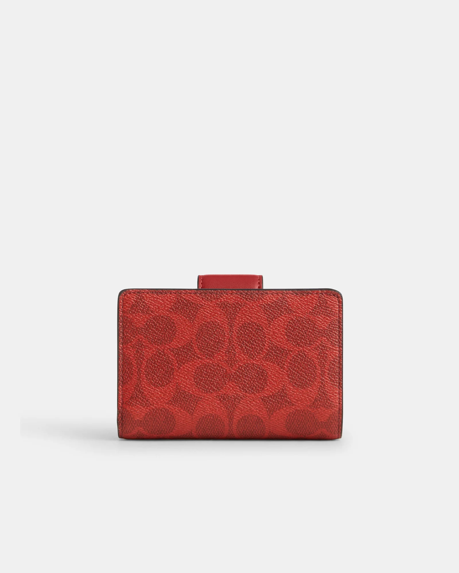 Средний кошелёк Coach на кнопке с фирменным принтом — 10