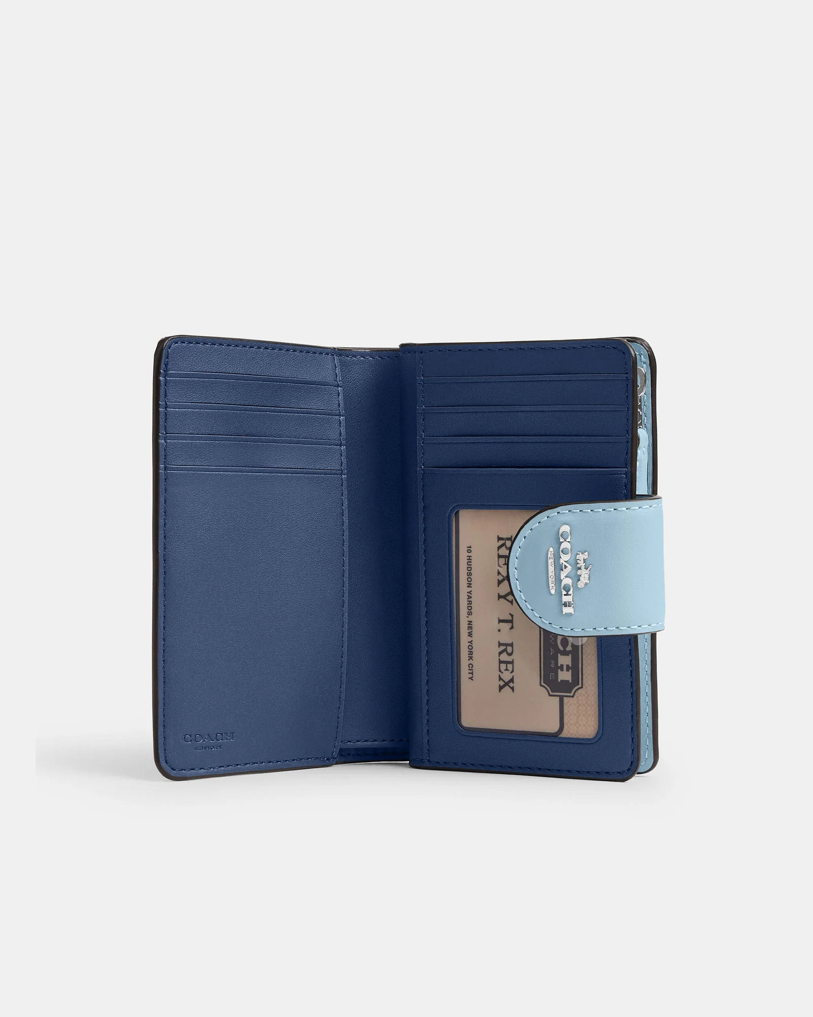 Кошелёк Coach Medium Corner Zip с цветочным принтом — 13