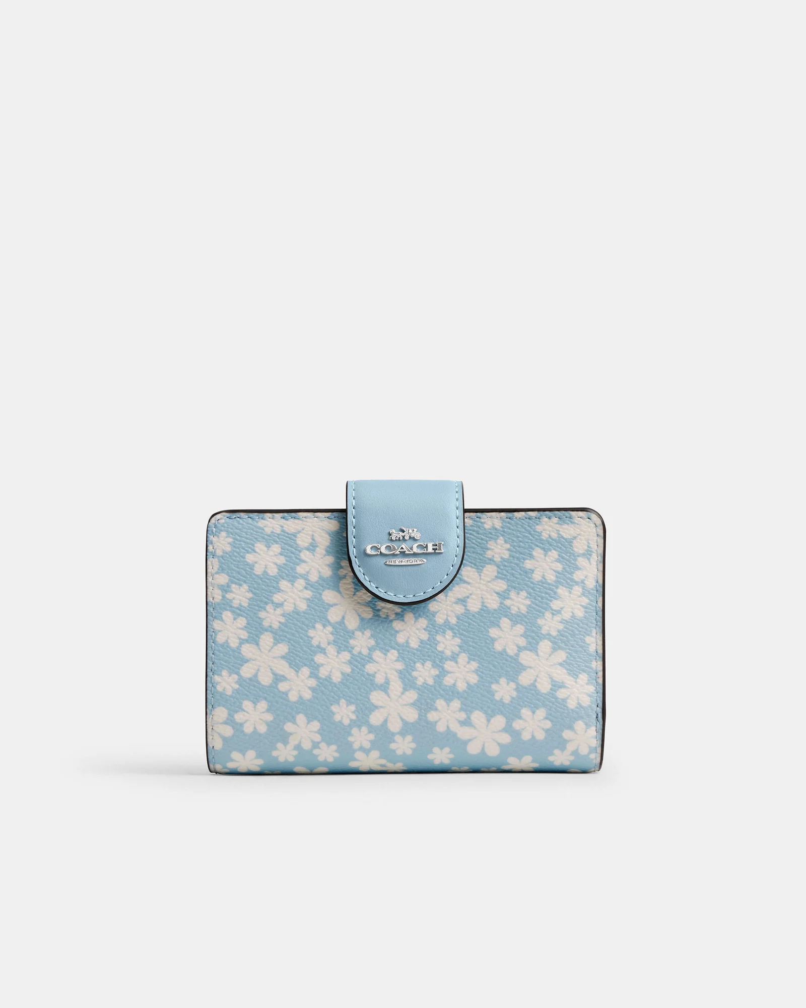 Кошелёк Coach Medium Corner Zip с цветочным принтом — 3