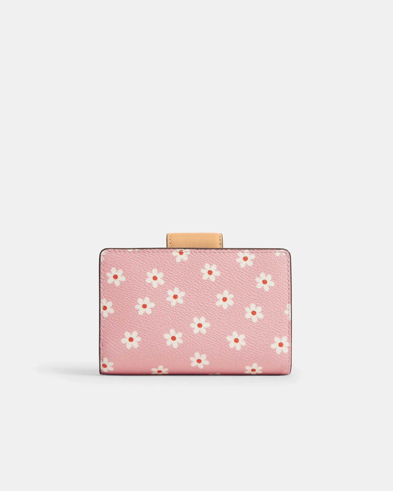Компактный кошелек Coach с угловой молнией и цветочным принтом — 2