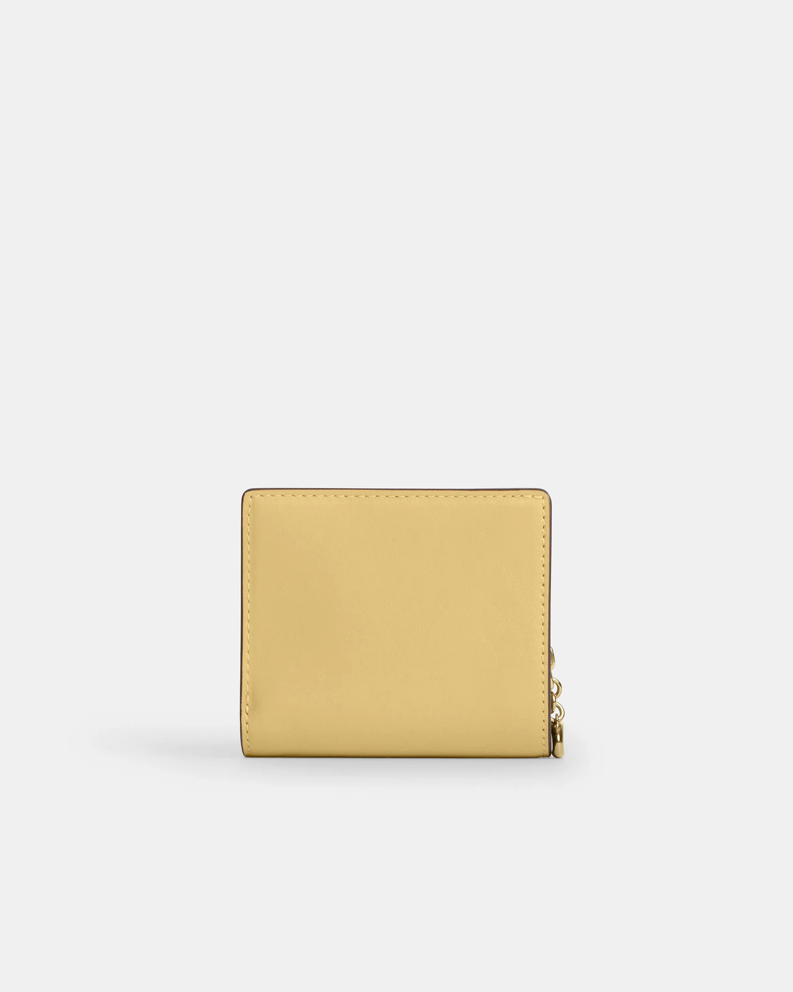 Кожаный кошелёк на кнопке Coach с брелоком — 2