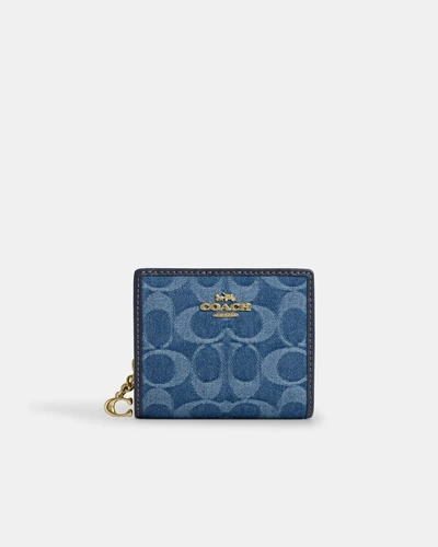 Кошелек Coach из джинсовой ткани