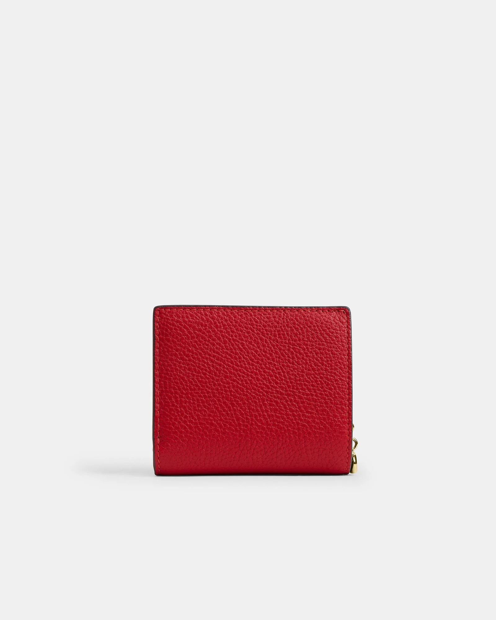 Кошелёк на кнопке Coach красный — 6