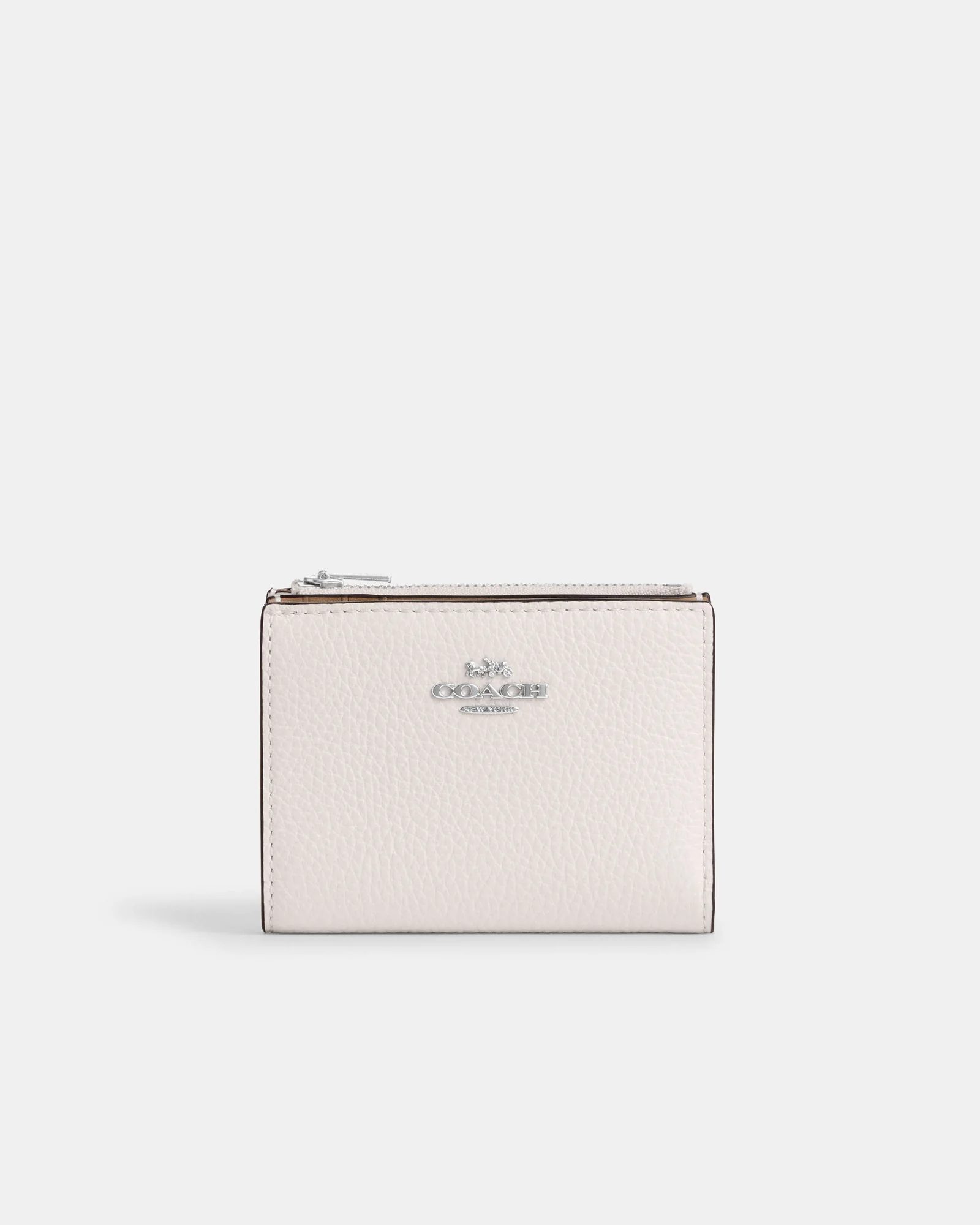 Кошелёк Coach двойного сложения из зернистой кожи — 11