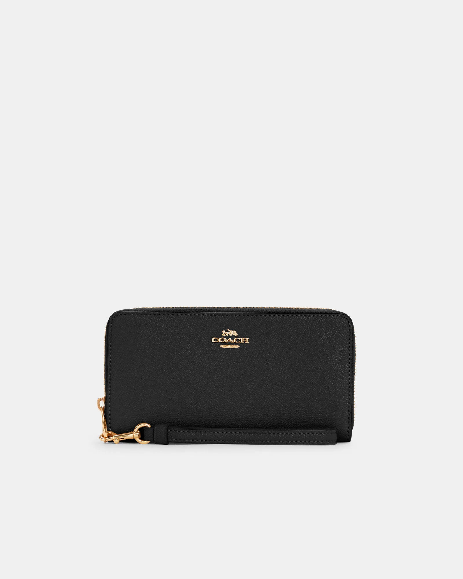 Длинный кошелёк на молнии Coach чёрный — 8