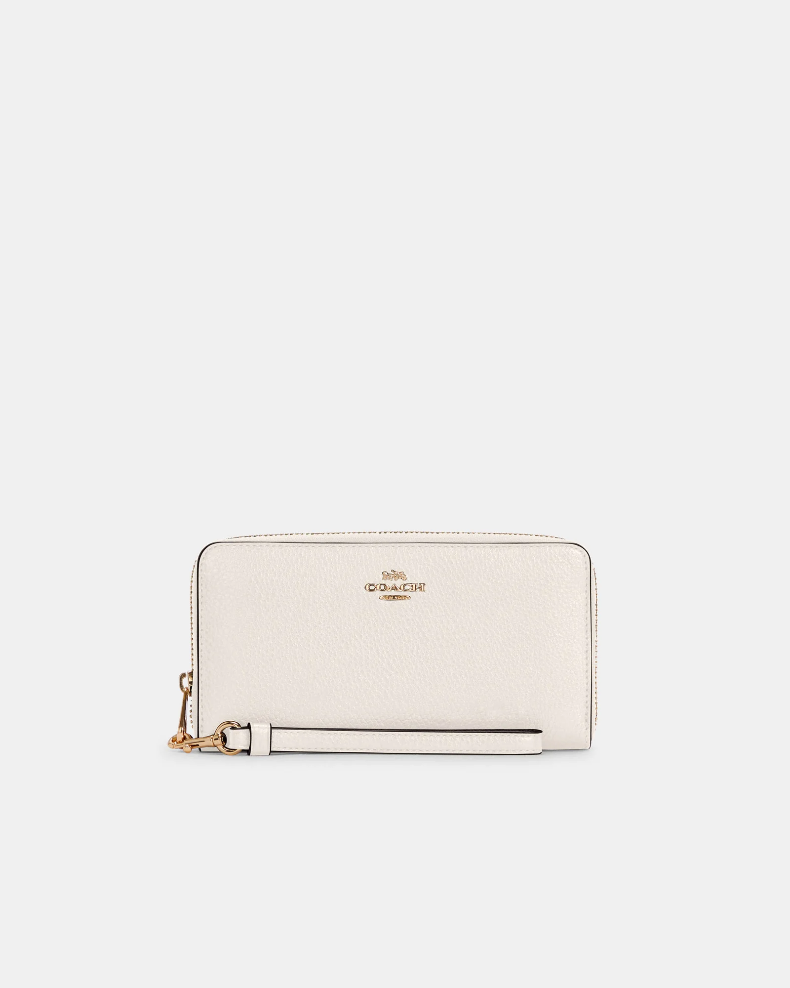 Длинный кошелёк на молнии Coach белый — 9