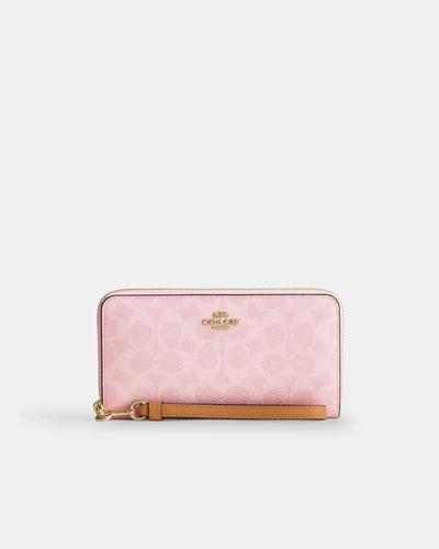 Кошелёк Coach на молнии с фирменным принтом