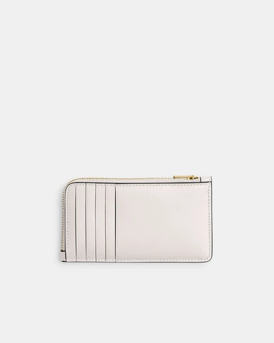 Женский кожаный картхолдер Coach New York Zip