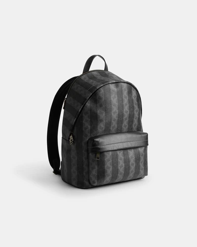 Рюкзак Coach Taylor из фирменного текстиля в полоску