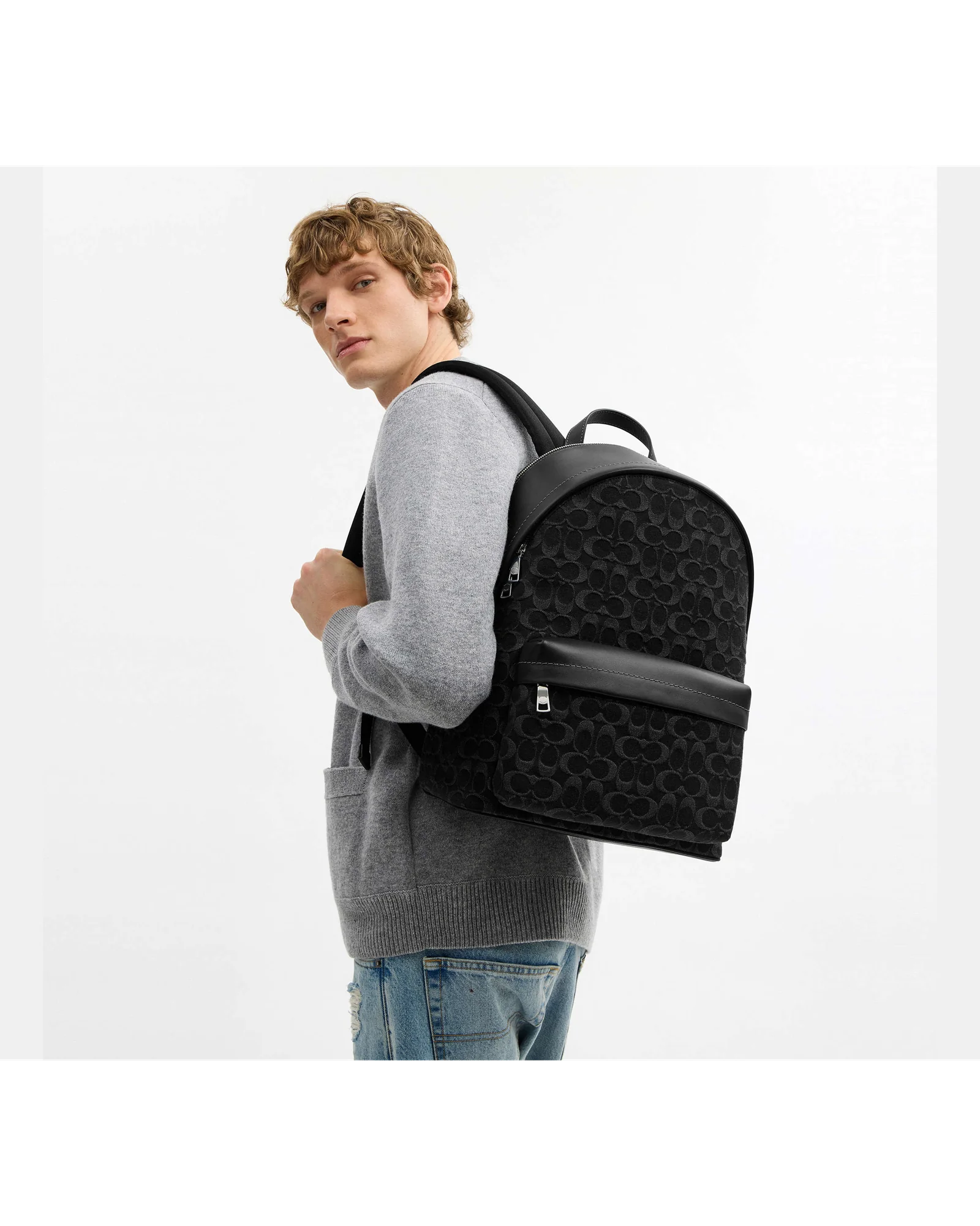 Рюкзак Taylor из фирменного денима — 8