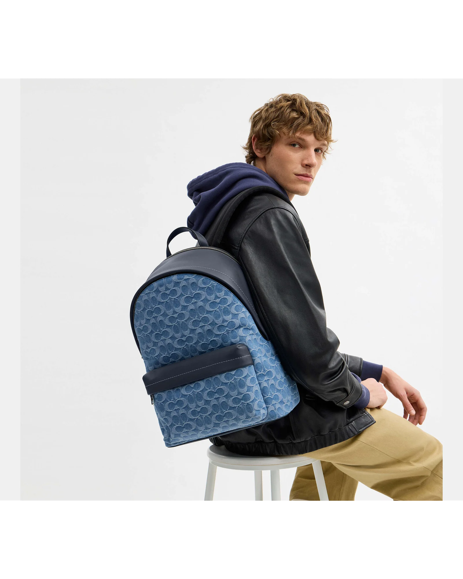 Рюкзак Coach Taylor из фирменного денима — 4