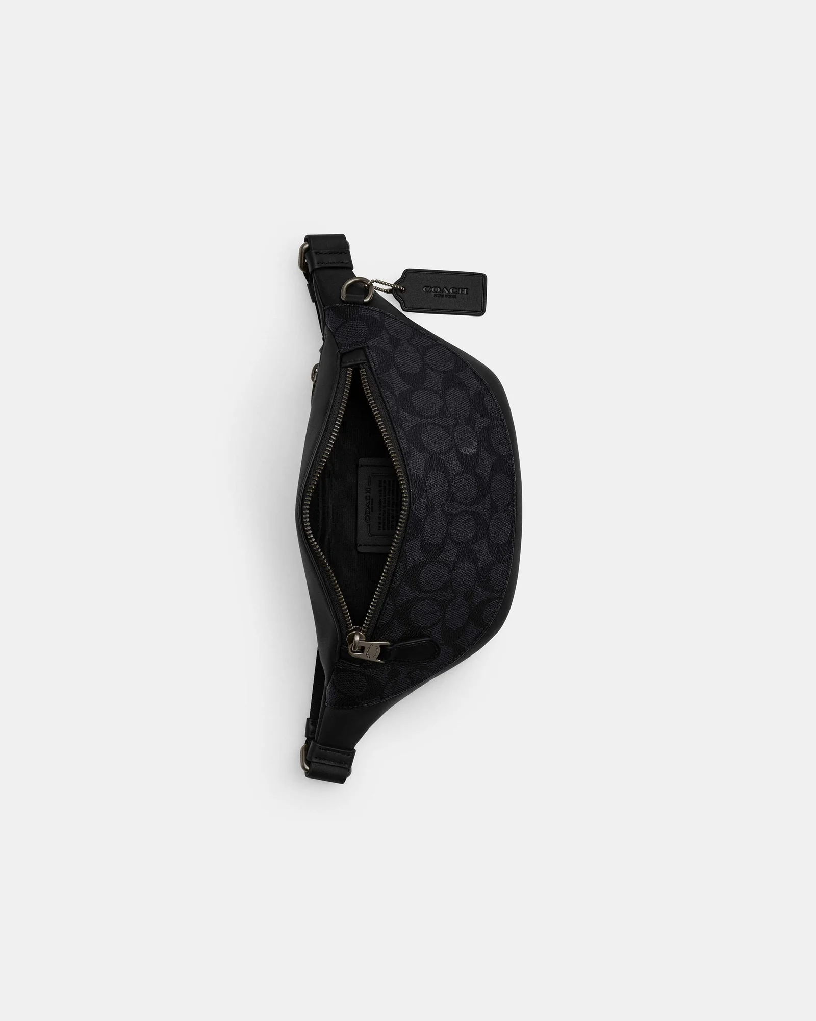 Поясная сумка Coach Warren Mini из фирменного текстиля — 15
