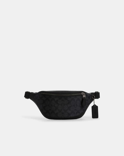 Поясная сумка Coach Warren Mini из фирменного текстиля