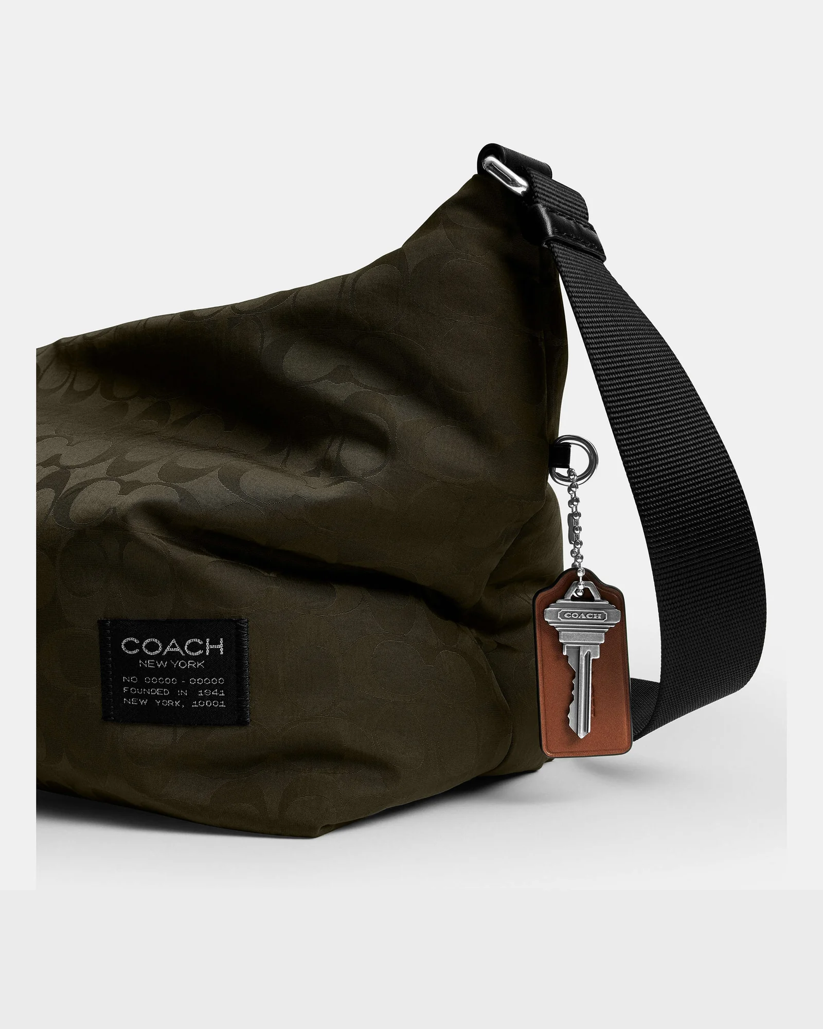 Сумка кросс-боди Coach Leo из сигнатурного нейлона — 5