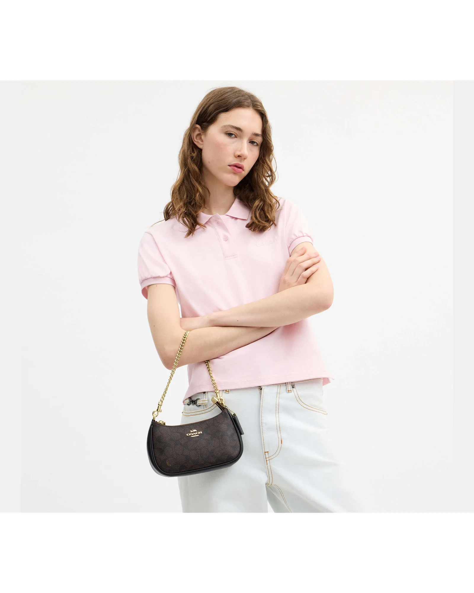 Мини-сумка Coach Teri с фирменным принтом — 19