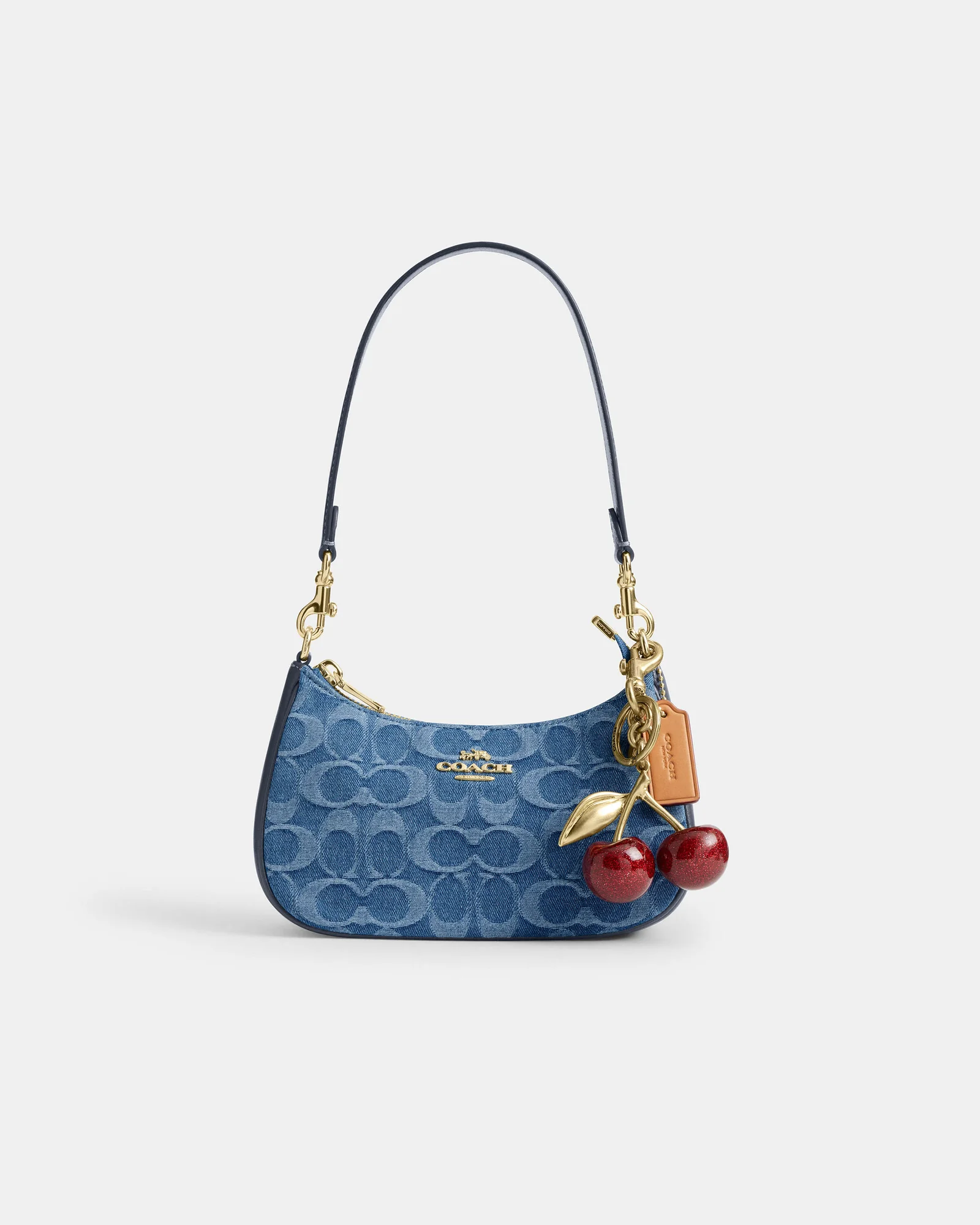 Мини-сумка кросс-боди Coach Teri из джинсовой ткани Signature — 12