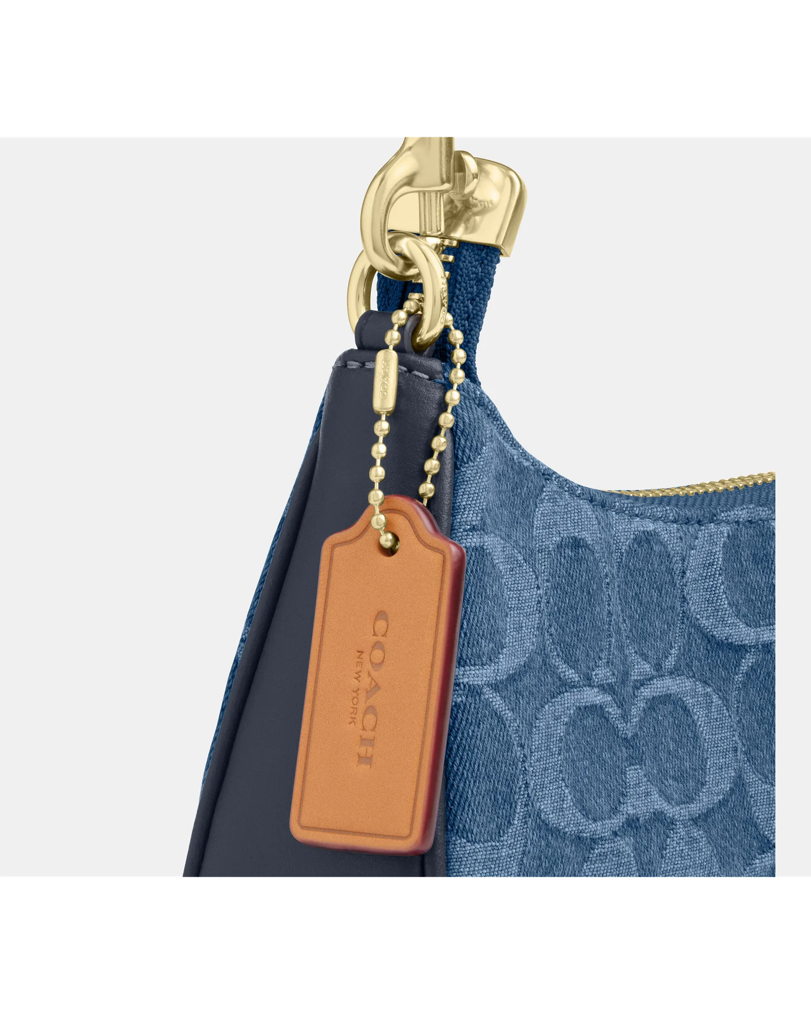 Мини-сумка кросс-боди Coach Teri из джинсовой ткани Signature — 15