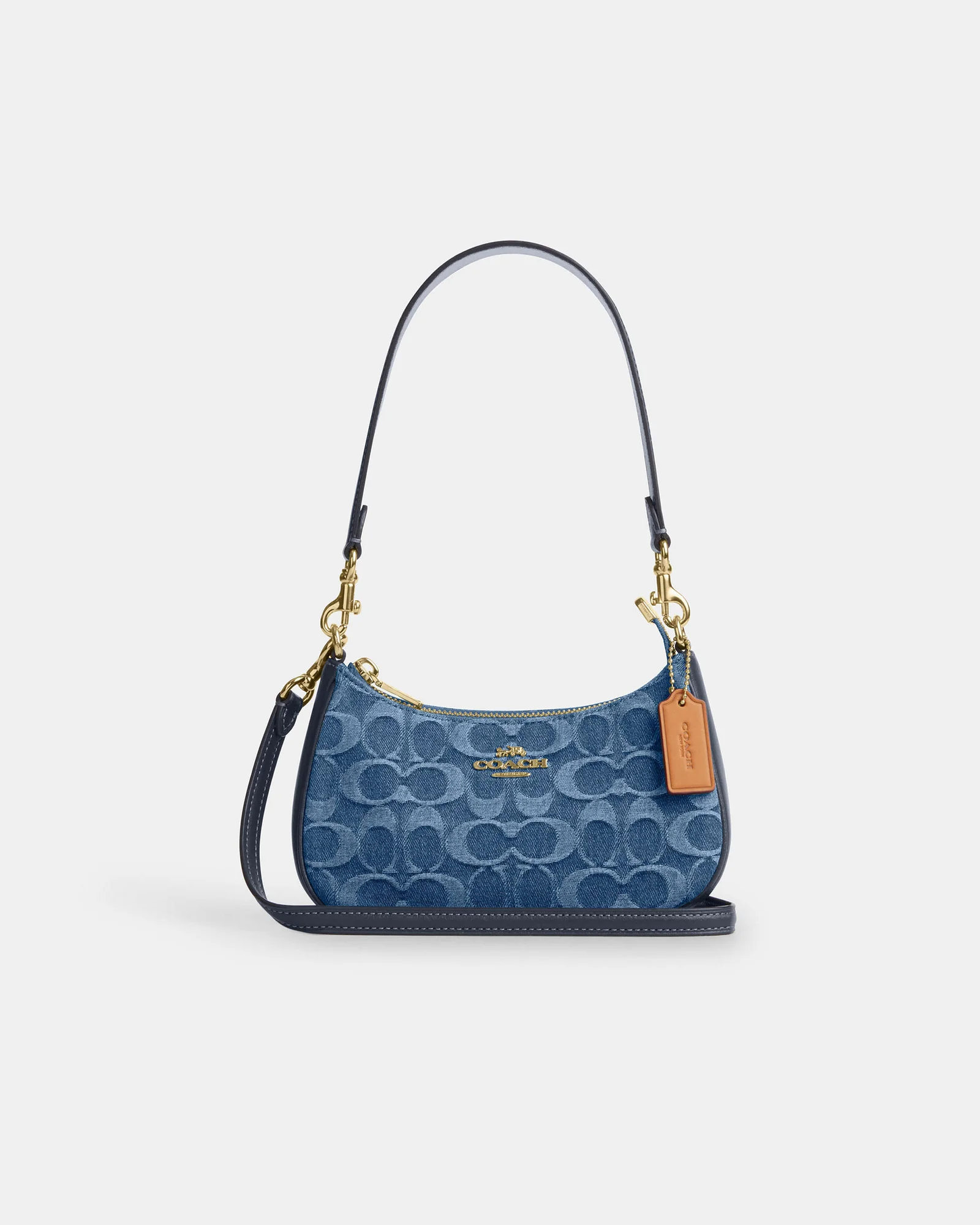 Мини-сумка кросс-боди Coach Teri из джинсовой ткани Signature — 18