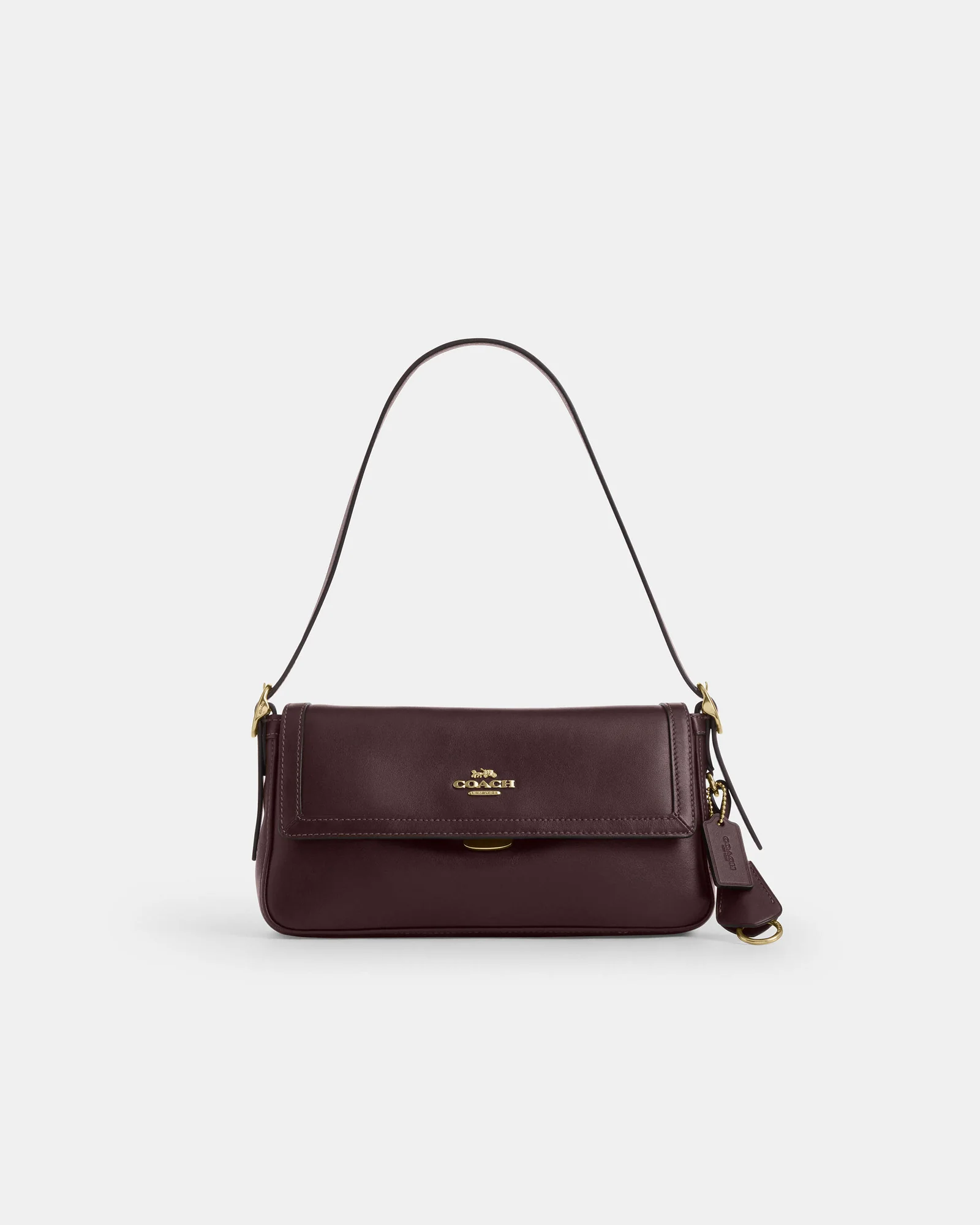 Кожаная сумка на плечо Coach Etta с клапаном — 6