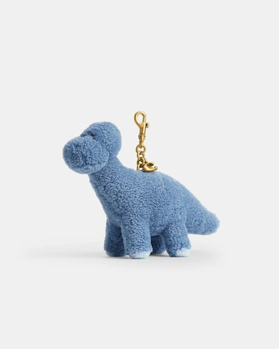 Брелок для сумки Coach динозавр Rexy из шерлинга