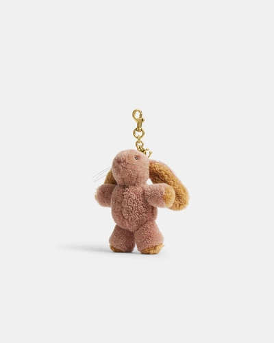 Брелок для сумки «Зайчик» Coach из овечьей шерсти