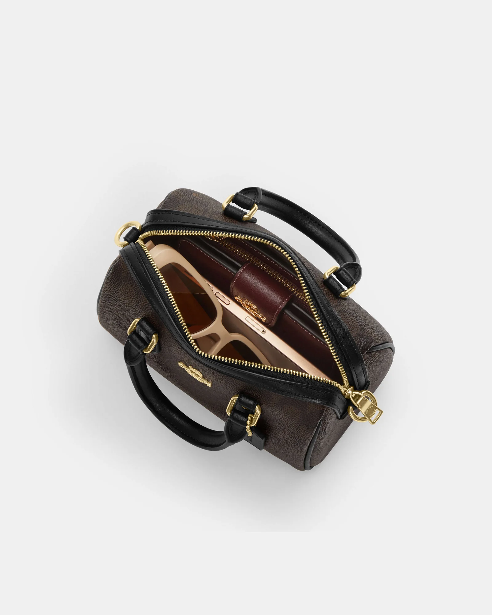 Мини-сумка Coach Rowan с фирменным принтом — 20
