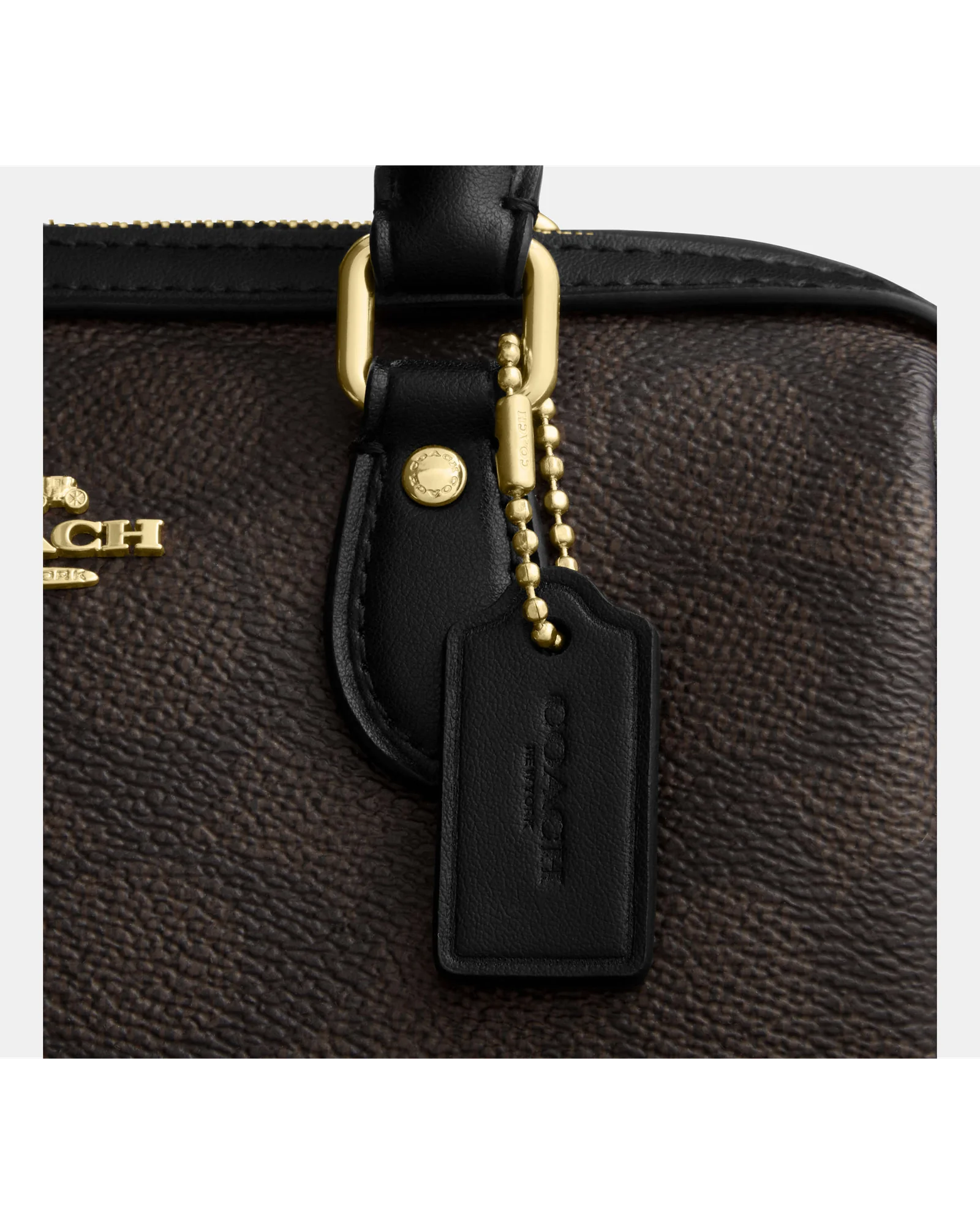 Мини-сумка Coach Rowan с фирменным принтом — 4