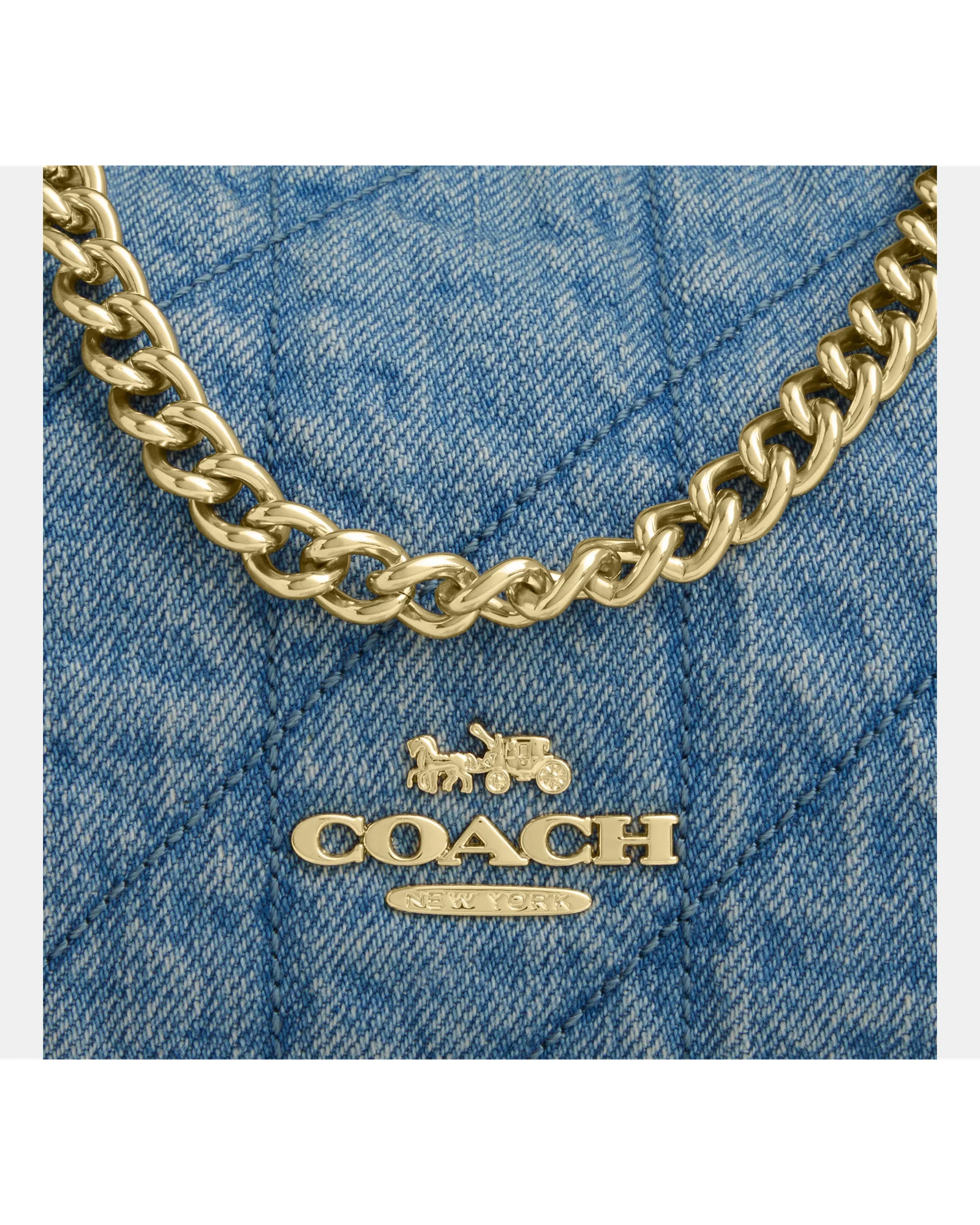 Стёганая сумка на плечо Coach Caitlin — 3