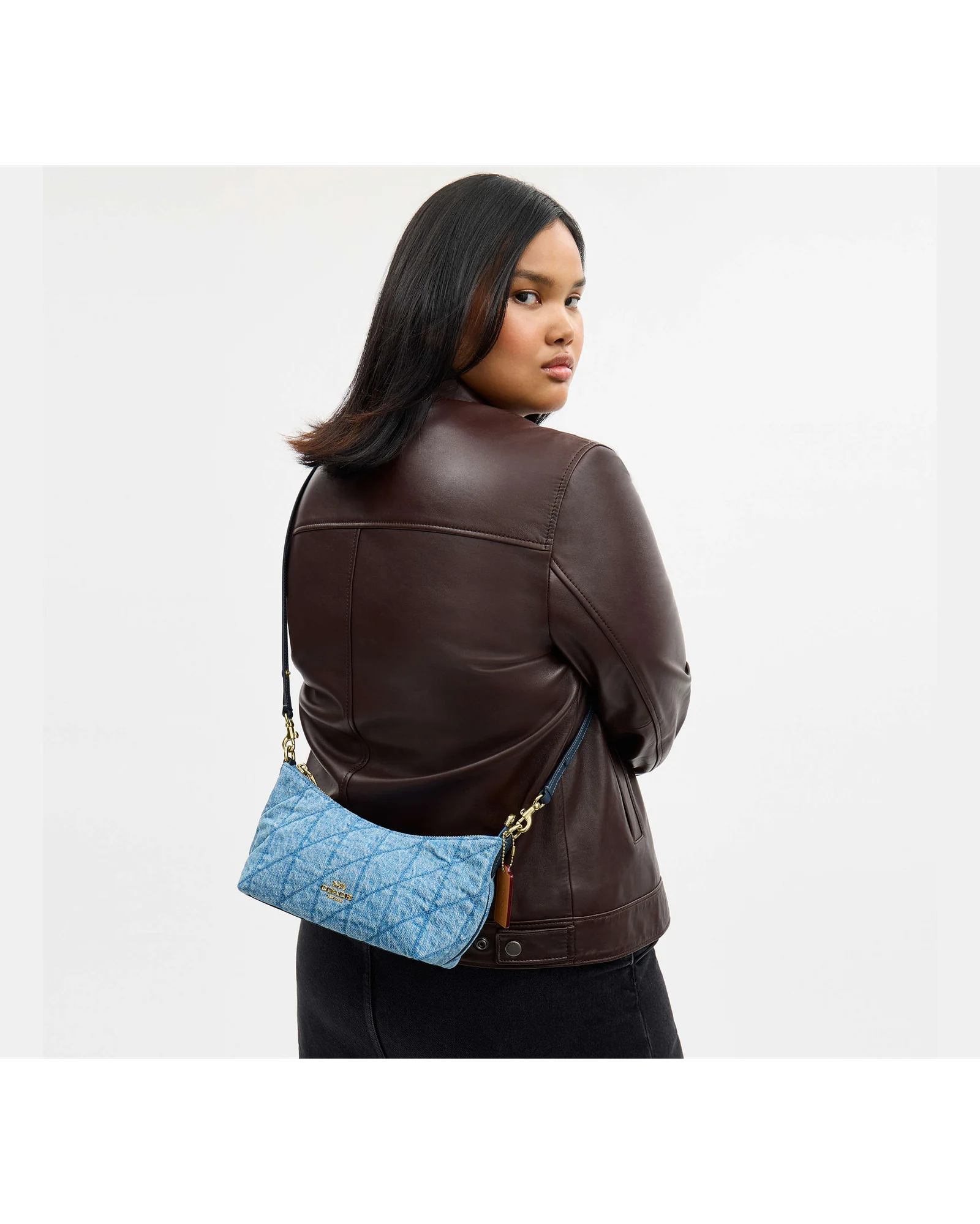 Стёганая сумка на плечо Coach Caitlin — 5