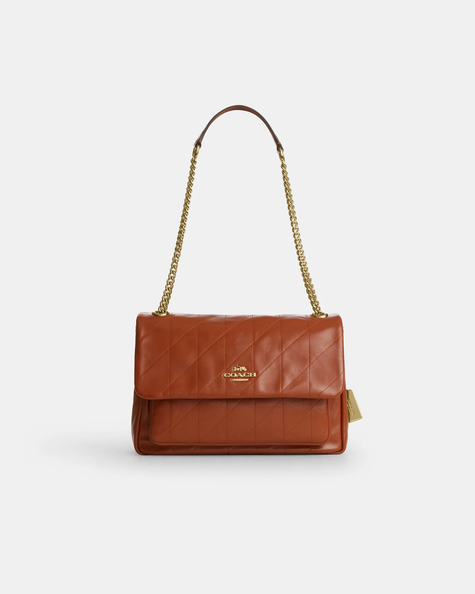 Сумка-кроссбоди Coach Elodie со стёжкой — 7