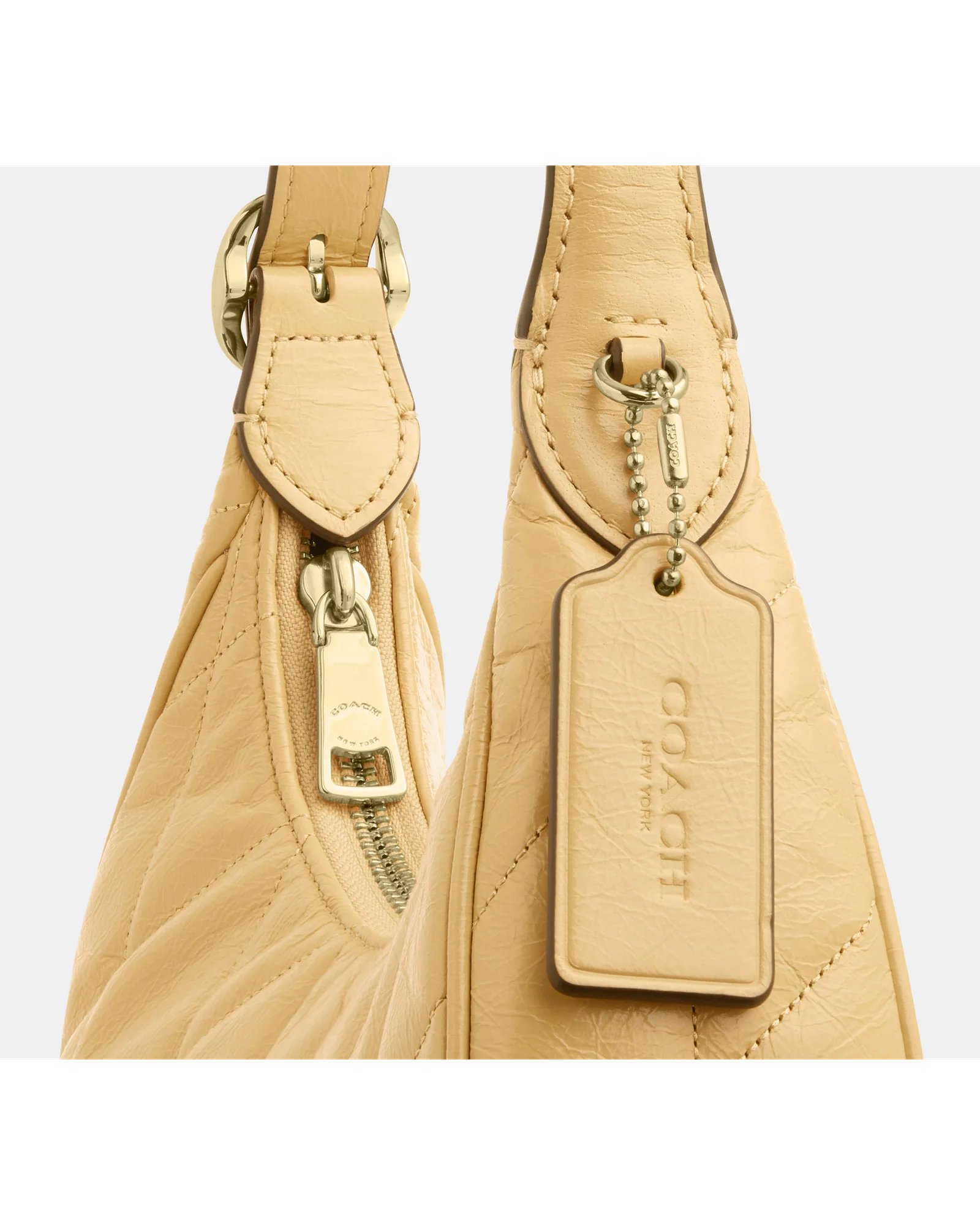 Стеганая сумка на плечо Coach Emily из глянцевой кожи — 4
