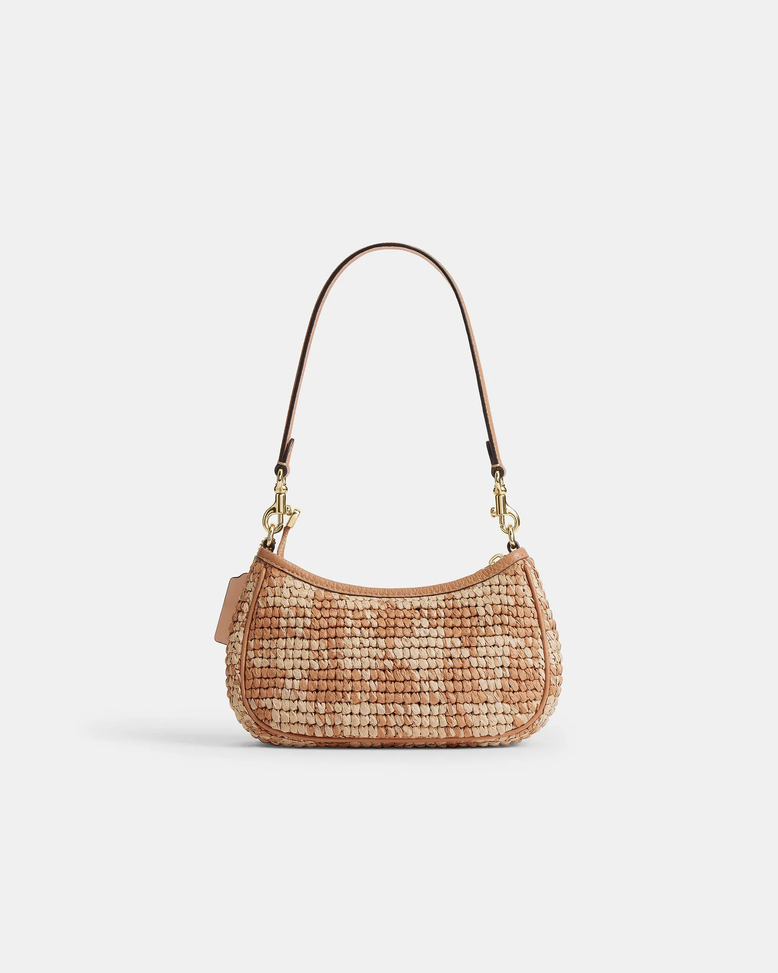 Мини-сумка кроссбоди Coach Teri с принтом гингем — 2