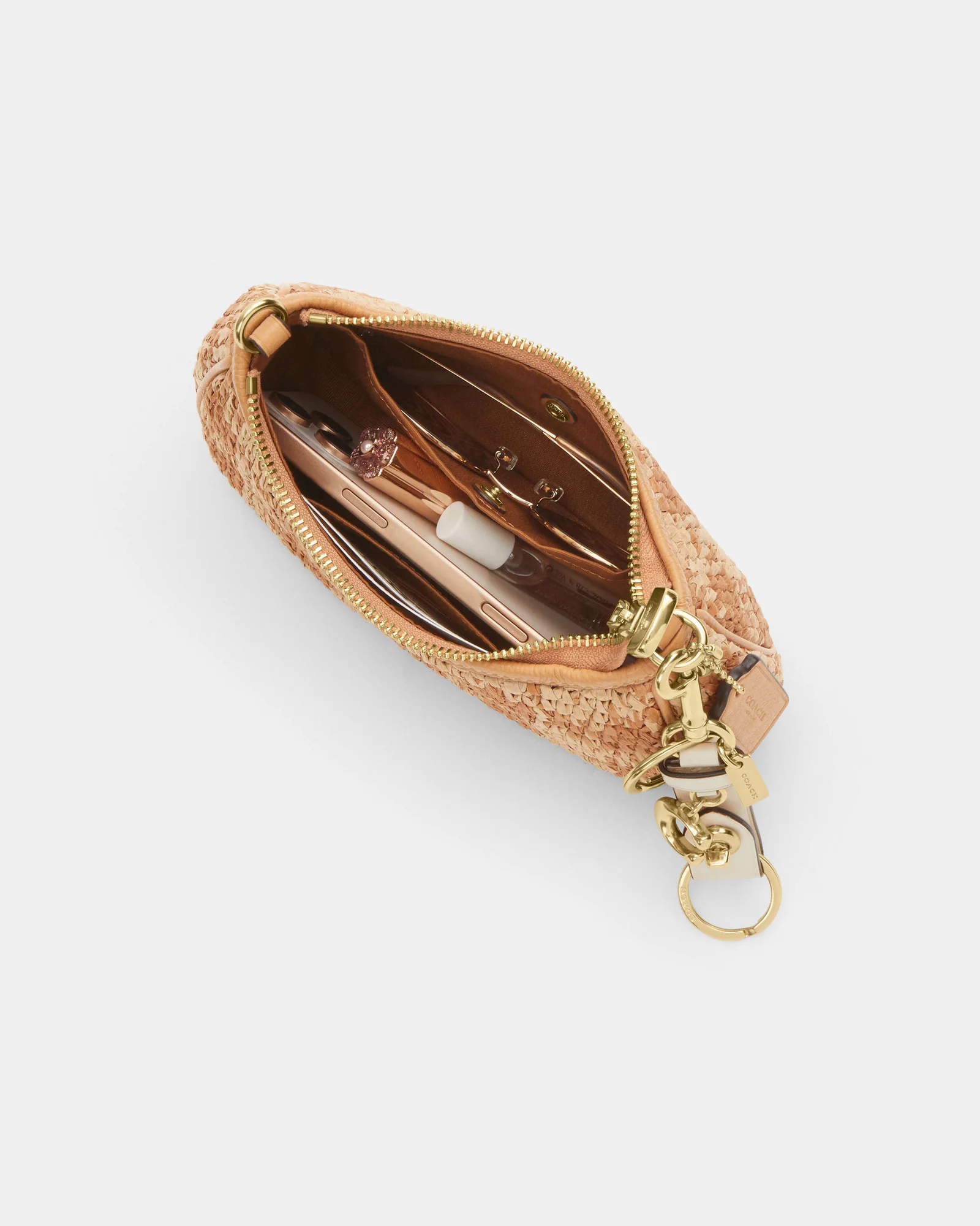 Мини-сумка кроссбоди Coach Teri с принтом гингем — 11