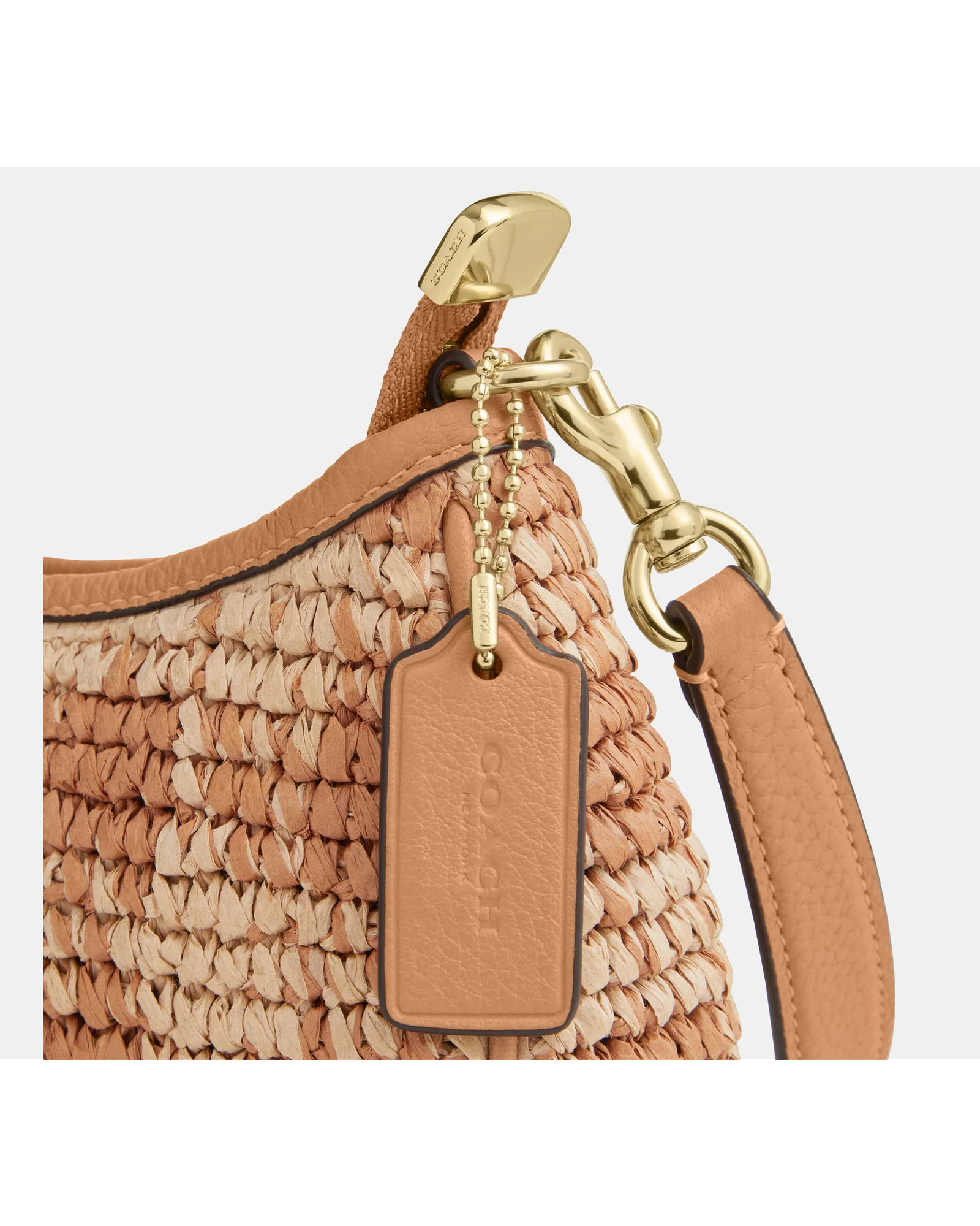Мини-сумка кроссбоди Coach Teri с принтом гингем — 4