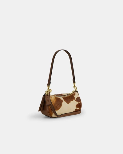 Сумка на плечо Coach Ashton Mini с коровьим принтом