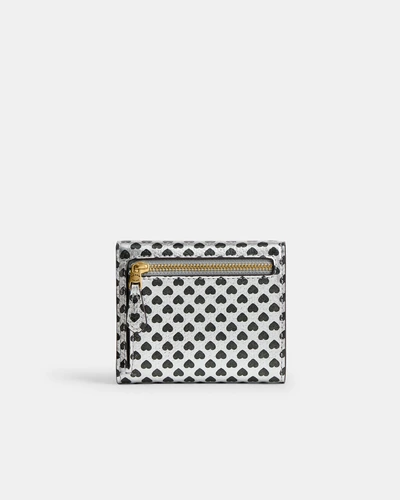 Маленький кошелёк Coach Mila с принтом сердечек