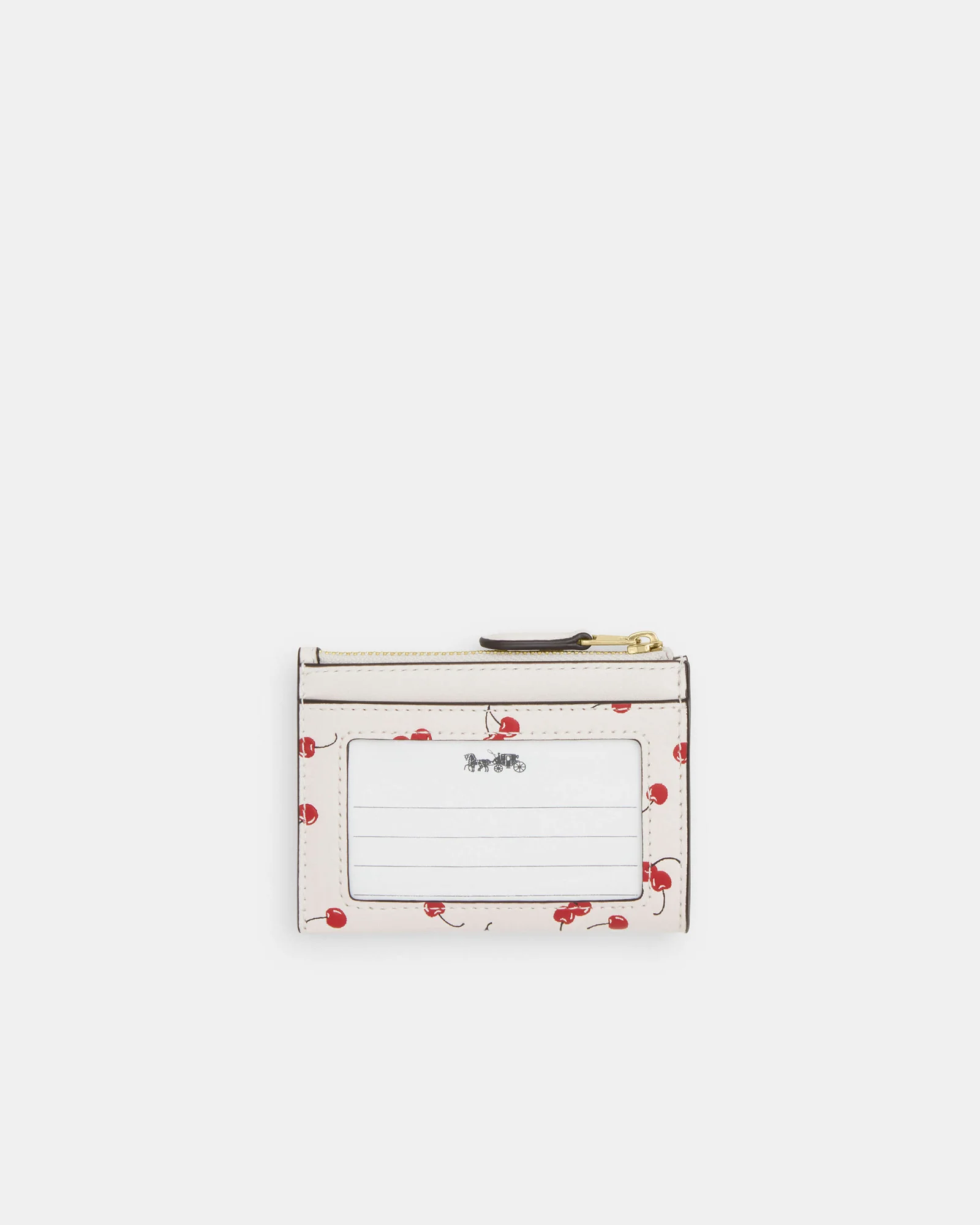 Мини-картхолдер Coach с принтом вишни — 2